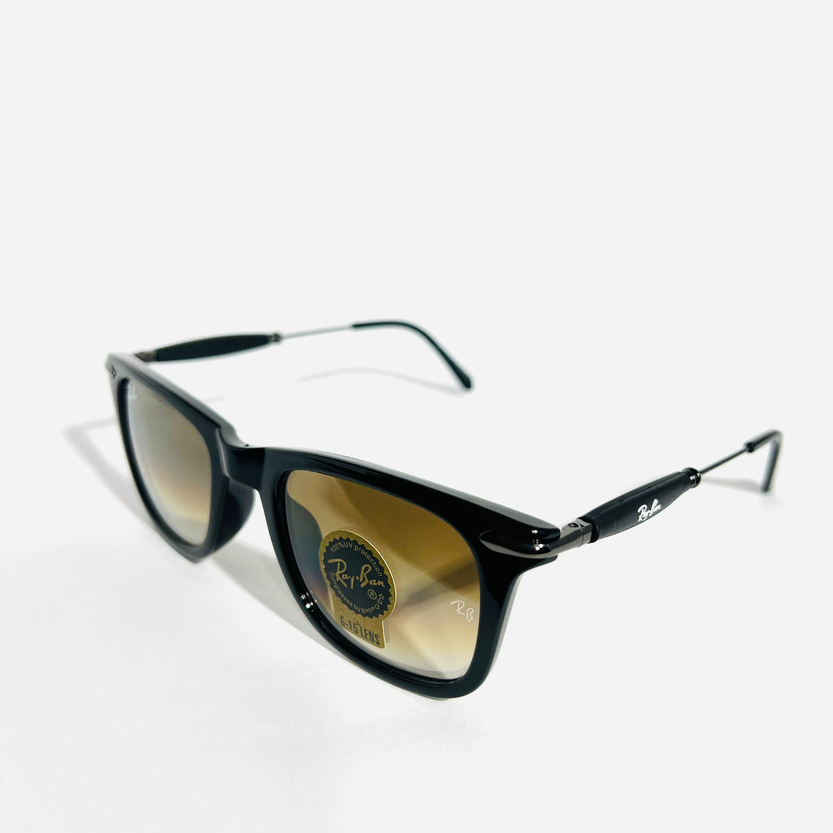 Classic Two-Tone Square Sunglasses