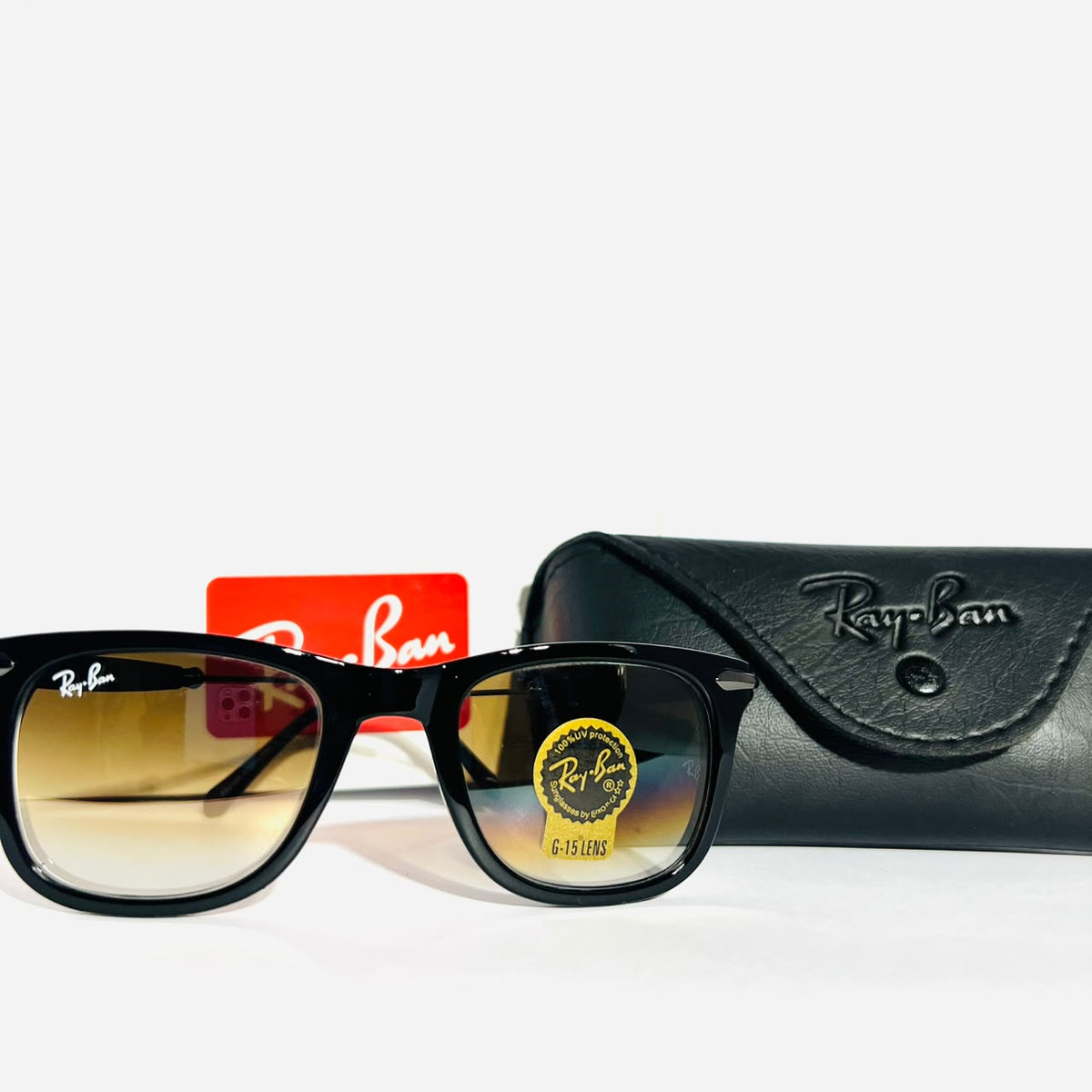 Classic Two-Tone Square Sunglasses