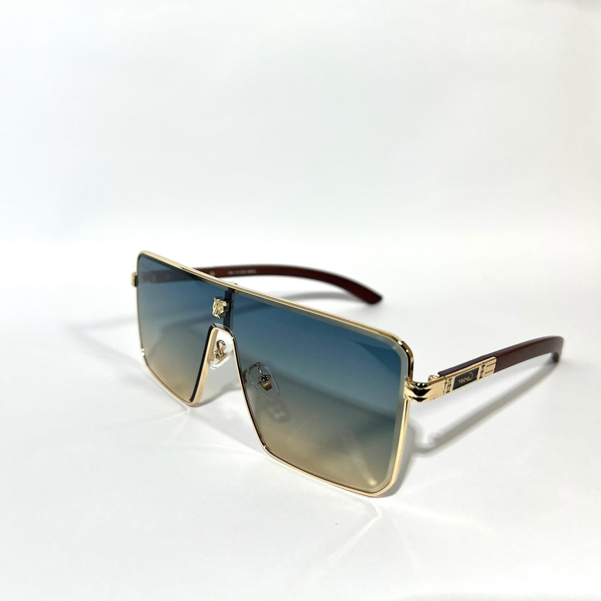 Premium Square Gold Plated Frame Sunglasses